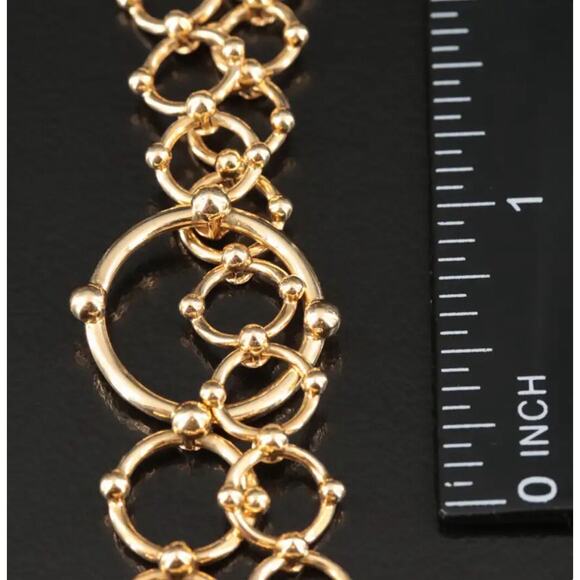 Tiffany & Co. 18K Ring Bead Link Statement Necklace 58.6g - Picture 10 of 10